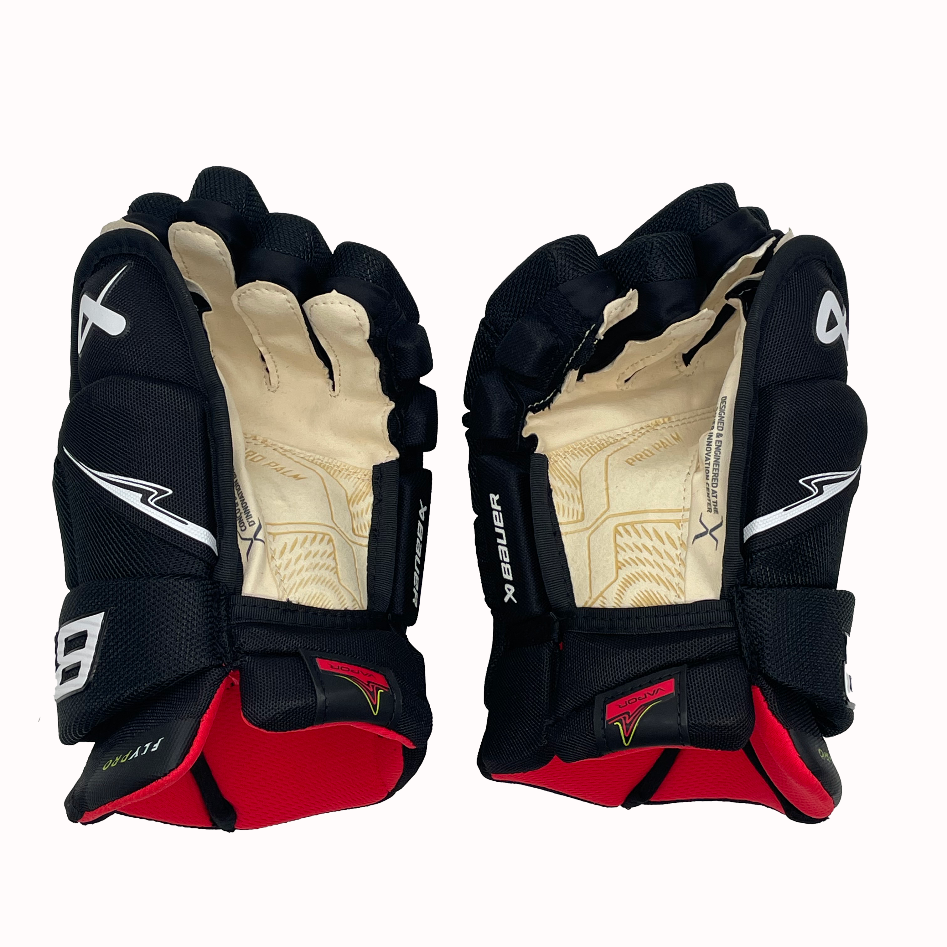 Gants de hockey Bauer Vapor FlyPro – Intermédiaire (noir/blanc)